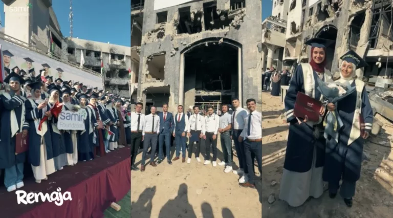 230 Graduan Gaza Tamatkan Pengajian Perubatan Dengan Jaya, Rai Konvokesyen Di Runtuhan Al-Shifa