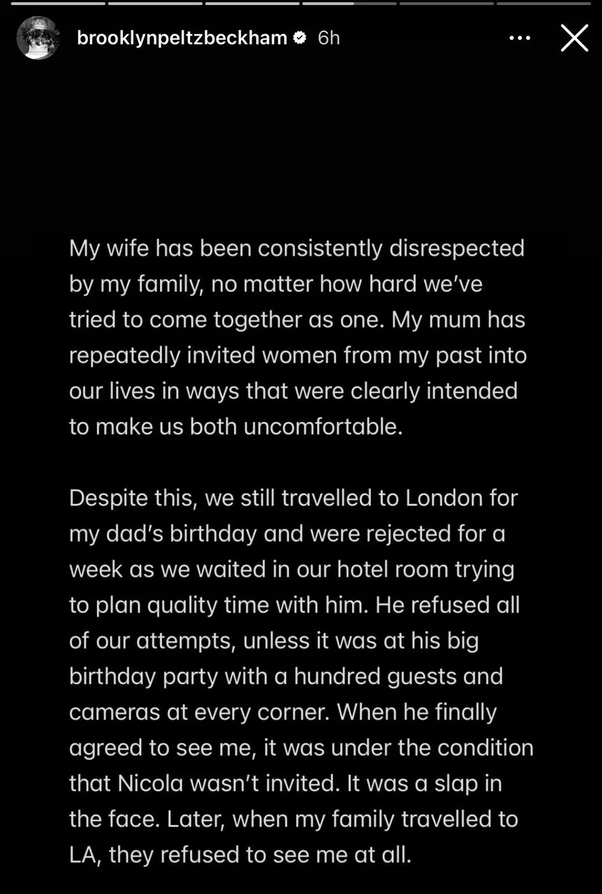 Brooklyn Beckham Akhirnya Bersuara: Konflik Keluarga, Jenama Diutamakan & Perasaan Isteri Terabai