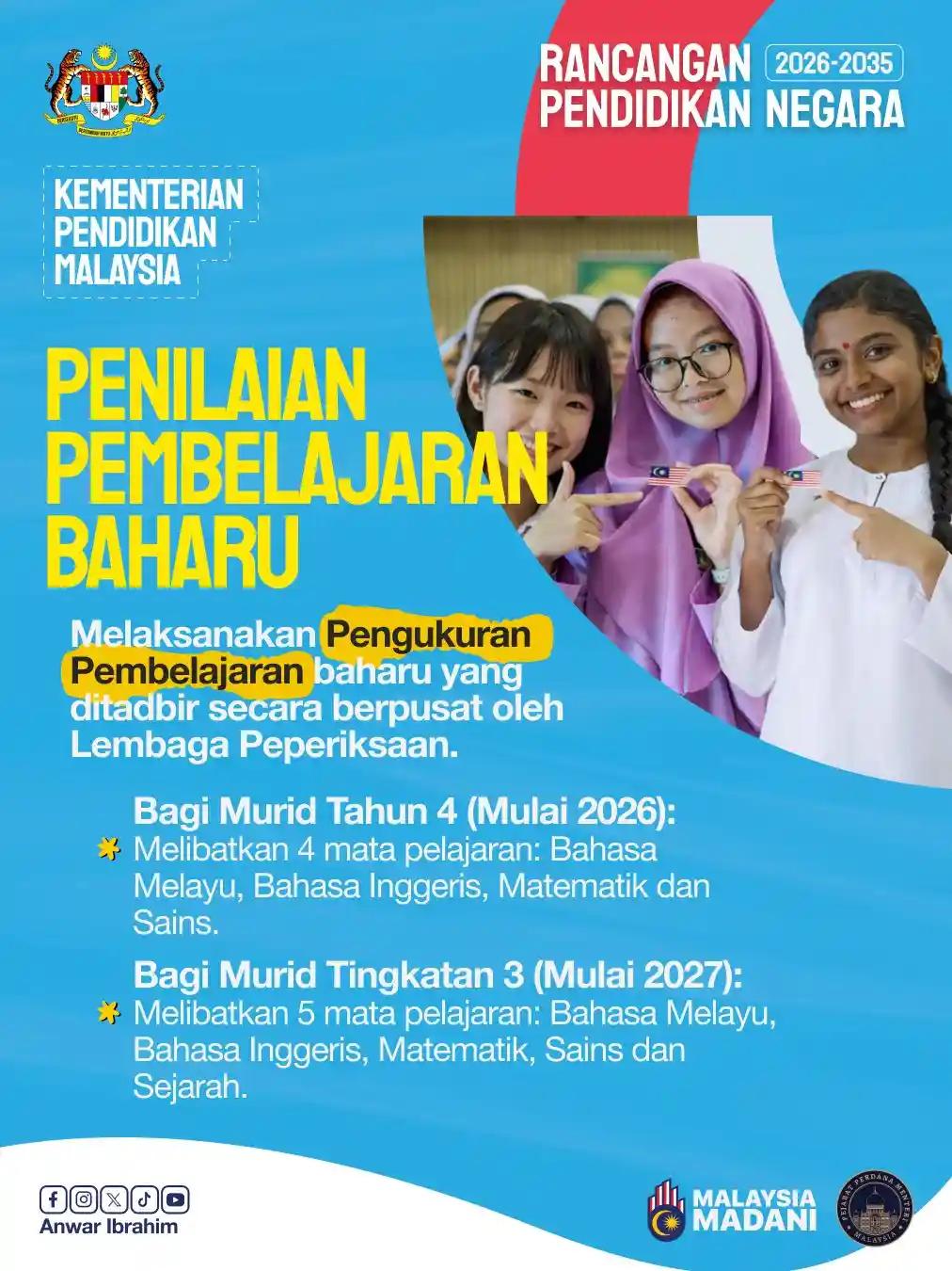 Reformasi Pendidikan Negara Perkenal Sistem Penilaian Baru Untuk Murid Tahun 4 & Tingkatan 3
