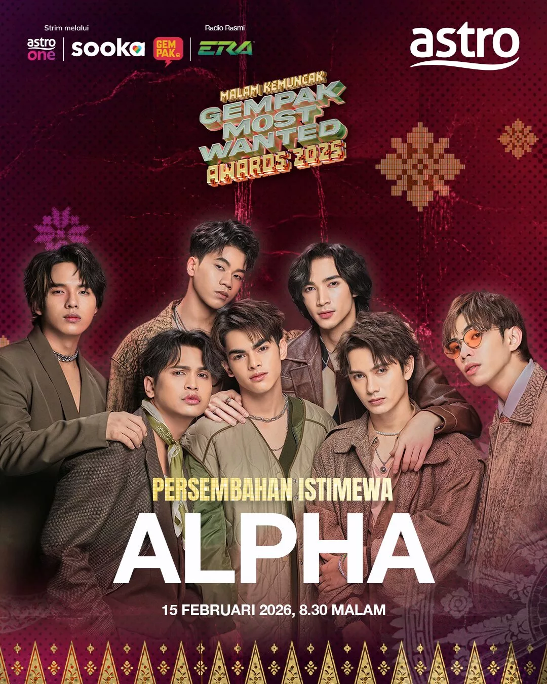 STRIM Gempak Most Wanted Awards 2025 di Astro One Ahad Ini, Bertemakan ‘Re-Culture’ Dengan Kehadiran Aina Abdul, ALPHA, Thalita & Ramai Lagi