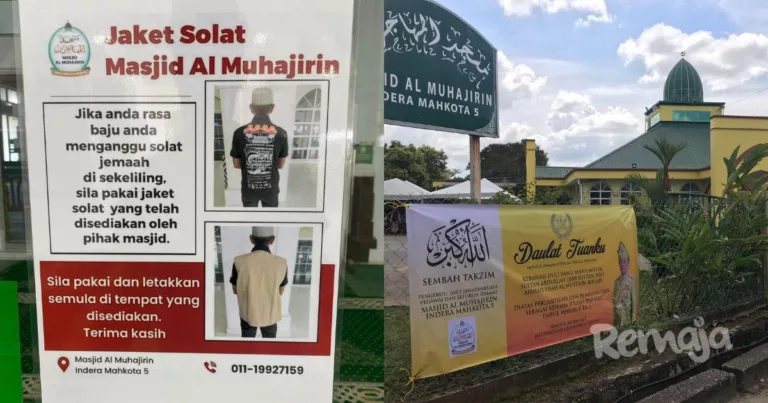 Masjid Sediakan ‘Jaket Solat’ Untuk Jemaah Berpakaian Kurang Sesuai, Raih Pujian Ramai