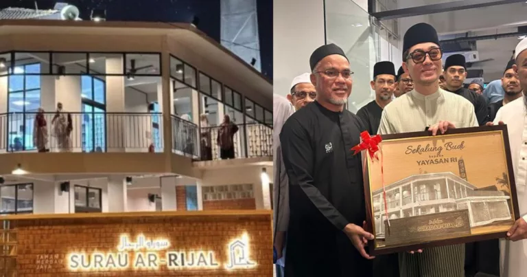Rizalman Ibrahim Rasmikan Surau Ar-Rijal yang Dibina Hasil Sumbangan Orang Ramai