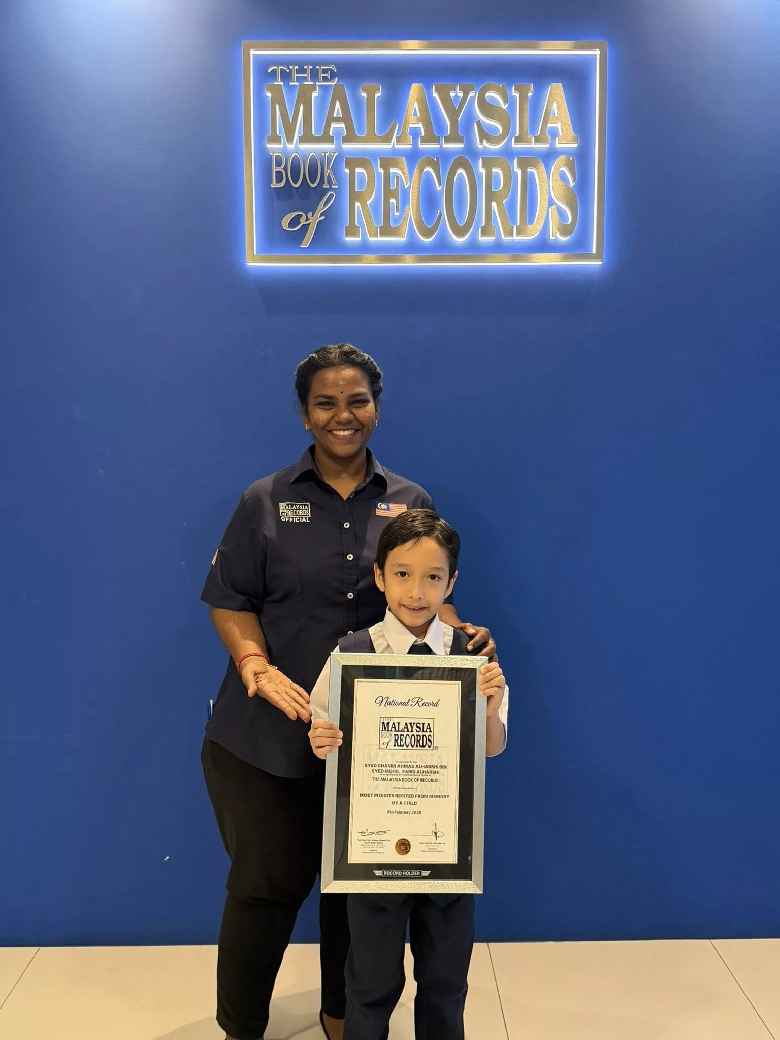 Hafal 200 Digit Pi Dalam Masa 2 Minit! Syed Dhamir Raih Malaysia Book of Records Pada Usia 7 Tahun