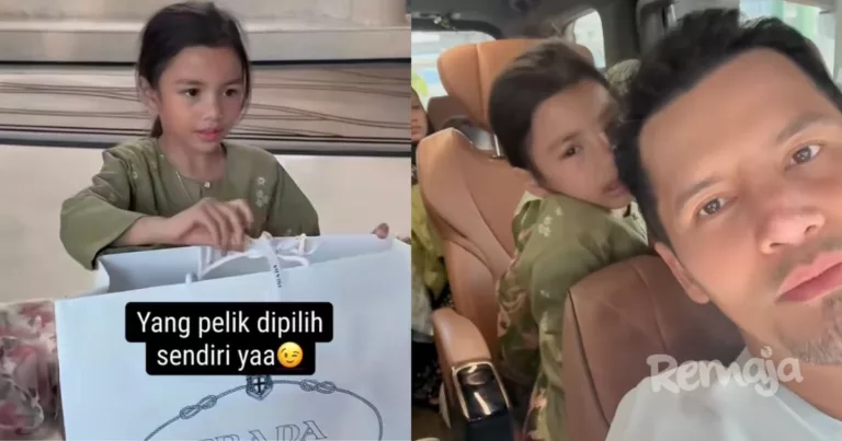 Belum Masuk 7 Tahun Dah Pandai ‘Pau’ Beg! Reaksi Anak Aliff Syukri Buat Ramai Terhibur