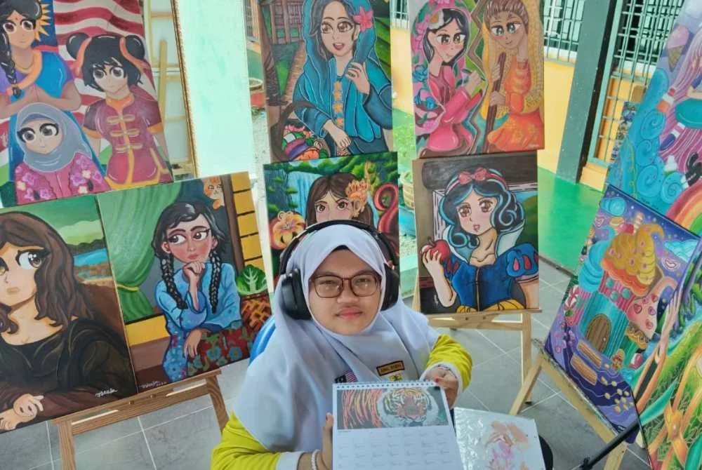 Ainul Syeefa, Remaja Autistik 15 Tahun Dengan Bakat Melukis Luar Biasa