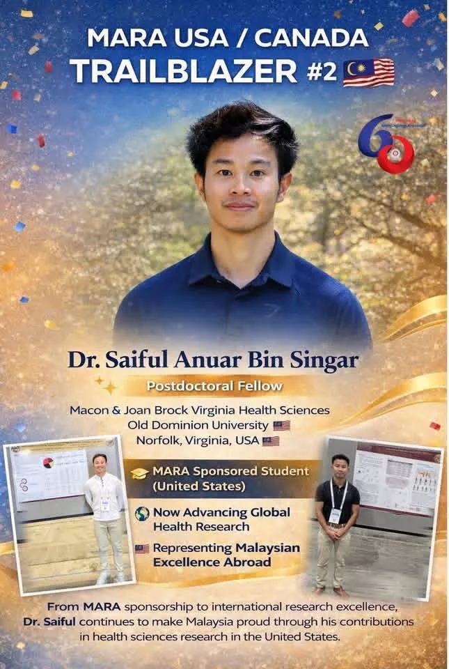 Anak Orang Asli Cipta Sejarah! Dr Saiful Anuar Cemerlang Dalam Penyelidikan Di Amerika Syarikat