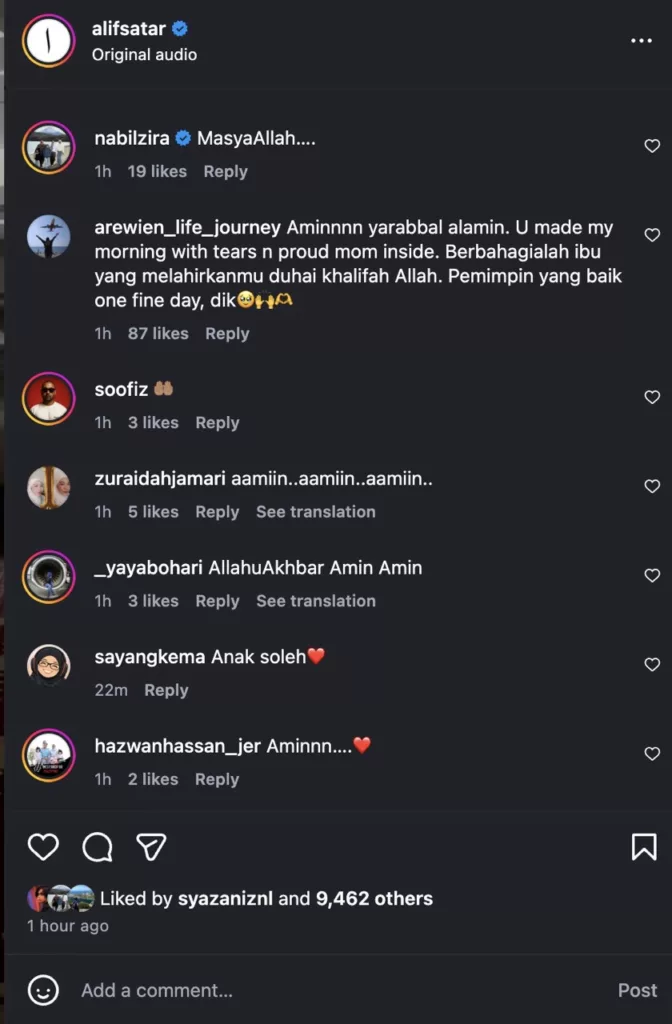 “Pada usia muda Allah bagi adik ini kekuatan sebegini, masya-Allah.. “- Aliff Satar Kongsi Momen Menyentuh Hati