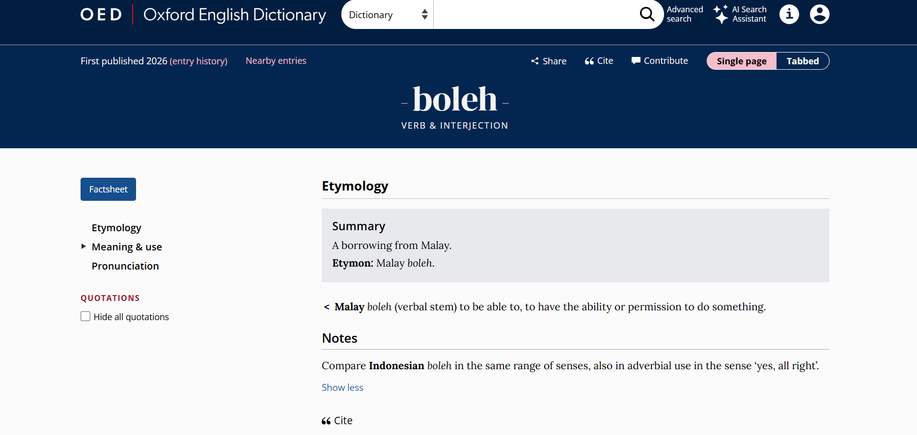 Bahasa Kita ‘Go Global’! Perkataan ‘Agak-Agak’, ‘Kaypoh’ & ‘Boleh’ Kini Diiktiraf Kamus Oxford 13 Bahasa Kita ‘Go Global’! Perkataan ‘Agak-Agak’, ‘Kaypoh’ & ‘Boleh’ Kini Diiktiraf Kamus Oxford