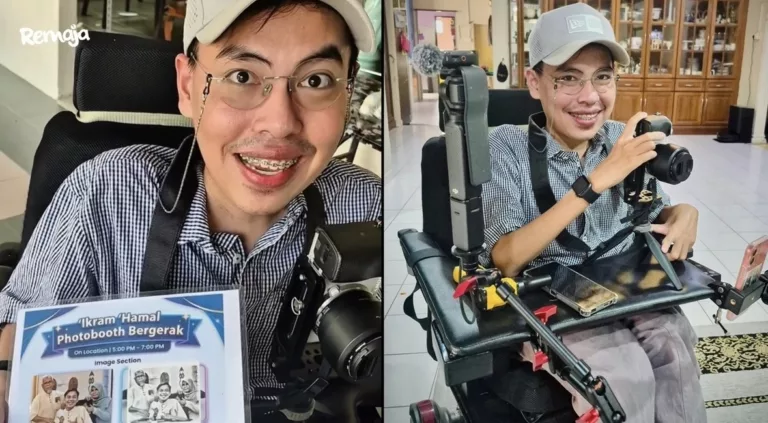 Gigih Cari Rezeki, Pemuda OKU Tawar Servis Photobooth & Suntingan AI Sentuh Hati Ramai