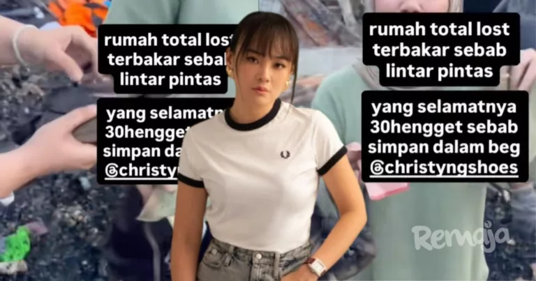 “Rumah Hangus, Duit Raya RM30 Terselamat” – Beg Christy Ng Raih Perhatian Lepas Insiden Kebakaran