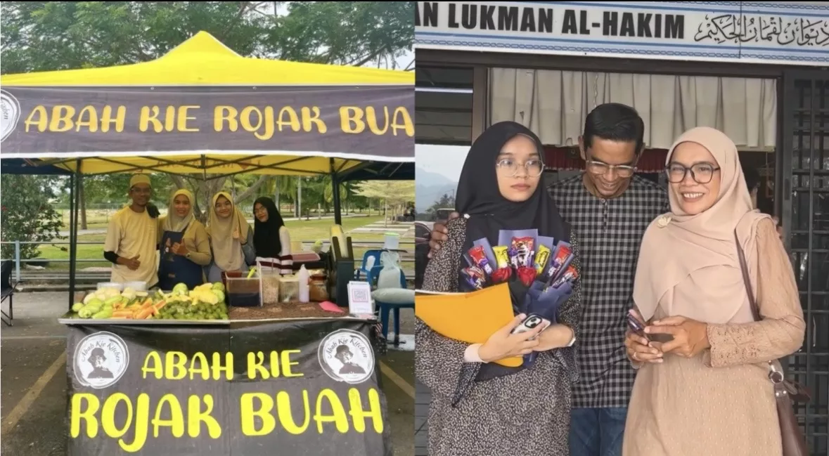 Pernah Dipandang Rendah & Air Mata Jadi Kekuatan, Anak Penjual Rojak Raih Keputusan Cemerlang SPM!