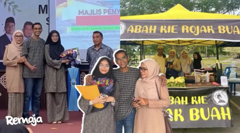 Pernah Dipandang Rendah & Air Mata Jadi Kekuatan, Anak Penjual Rojak Raih Keputusan Cemerlang SPM!