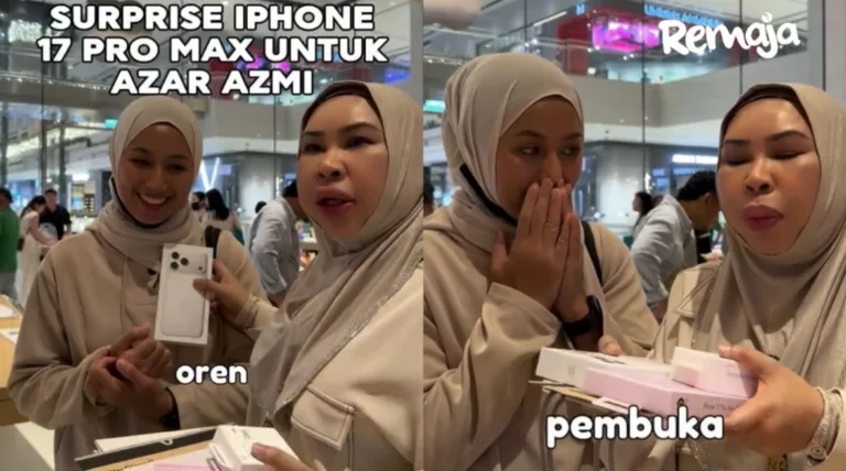 DSV Hadiahkan iPhone 17 Pro Max Buat Azar Azmi, Prihatin Telefon Retak Teruk