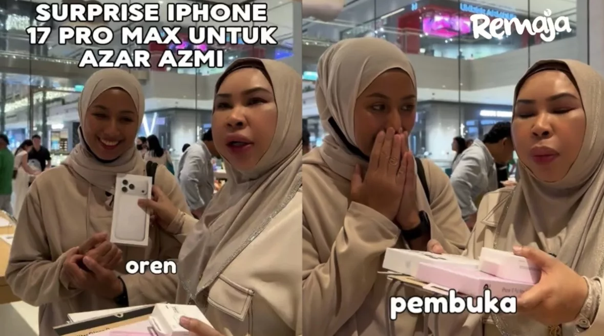 DSV Hadiahkan iPhone 17 Pro Max Buat Azar Azmi, Prihatin Telefon Retak Teruk