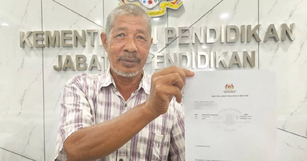 Usia 61 Tahun Bukan Penghalang, Warga Emas Ini Duduki SPM 2025 Cabar Keupayaan Diri