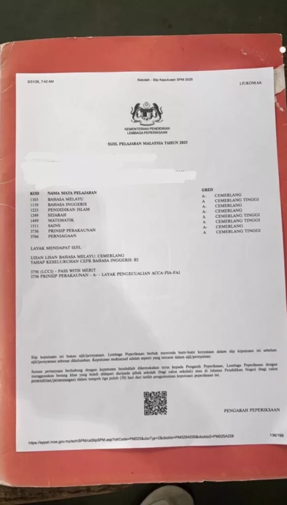 Pelajar Cemerlang 8A Sebak Terima Result, Ibu Pergi 3 Hari Sebelum Raya 4 Pelajar Cemerlang 8A Sebak Terima Result, Ibu Pergi 3 Hari Sebelum Raya