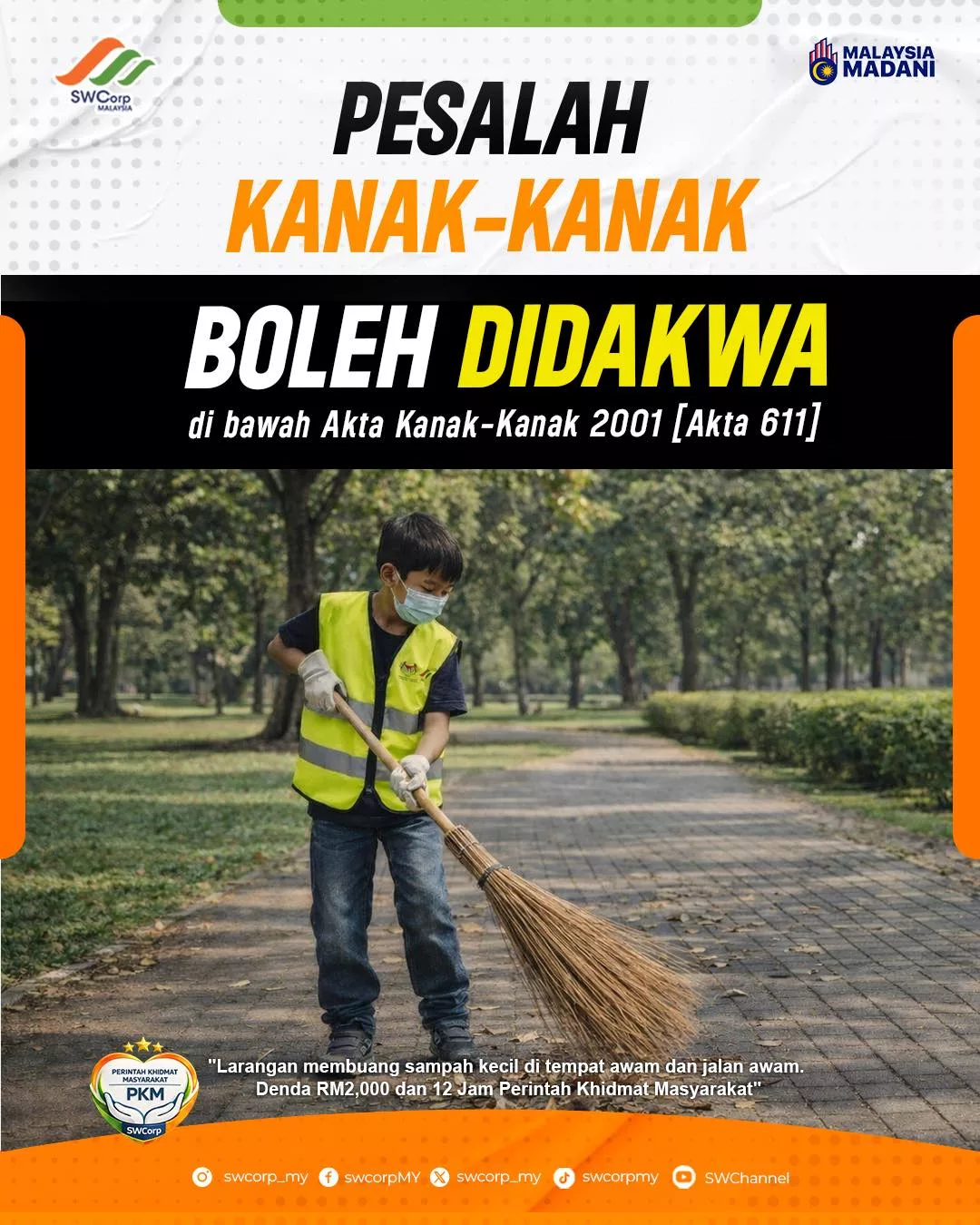 Undang-Undang Lebih Tegas, Kanak-Kanak 10 Tahun Boleh Dikenakan Khidmat Masyarakat Jika Buang Sampah Merata 5 Undang-Undang Lebih Tegas, Kanak-Kanak 10 Tahun Boleh Dikenakan Khidmat Masyarakat Jika Buang Sampah Merata