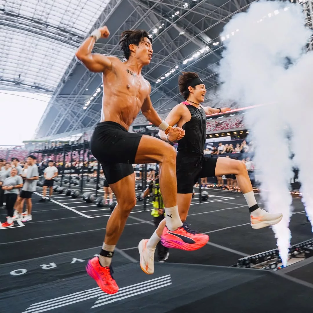 Momentum Juara Berterusan! Minho SHINee Sekali Lagi Ungguli Hyrox Singapura Bersama Hong Beomseok