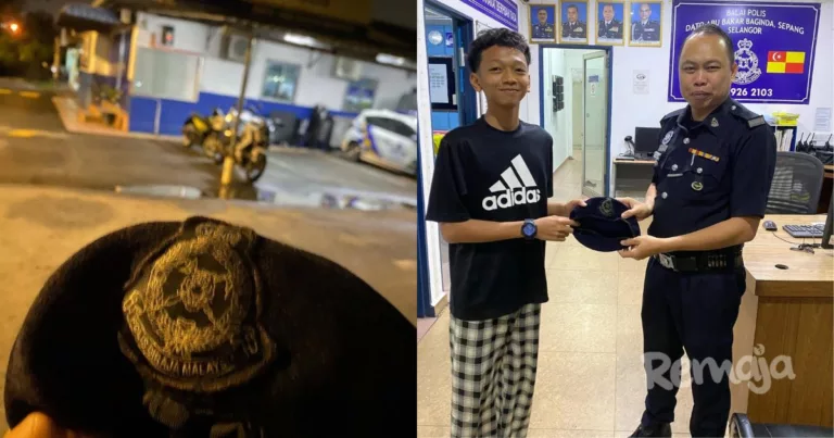 Tindakan Remaja Bersihkan Beret PDRM Sebelum Pulangkan Raih Pujian Netizen