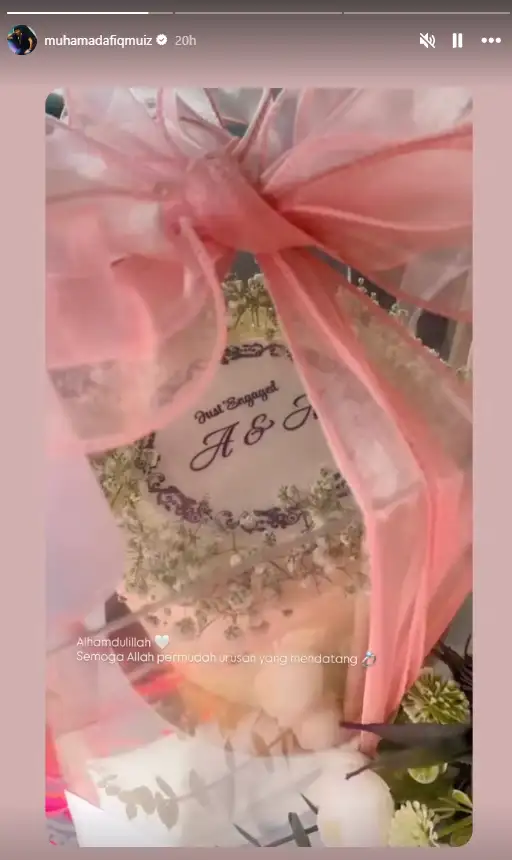 “Alhamdulillah, Ok Lock” Afiq Muiz Beri Bayangan Sudah Bertunang