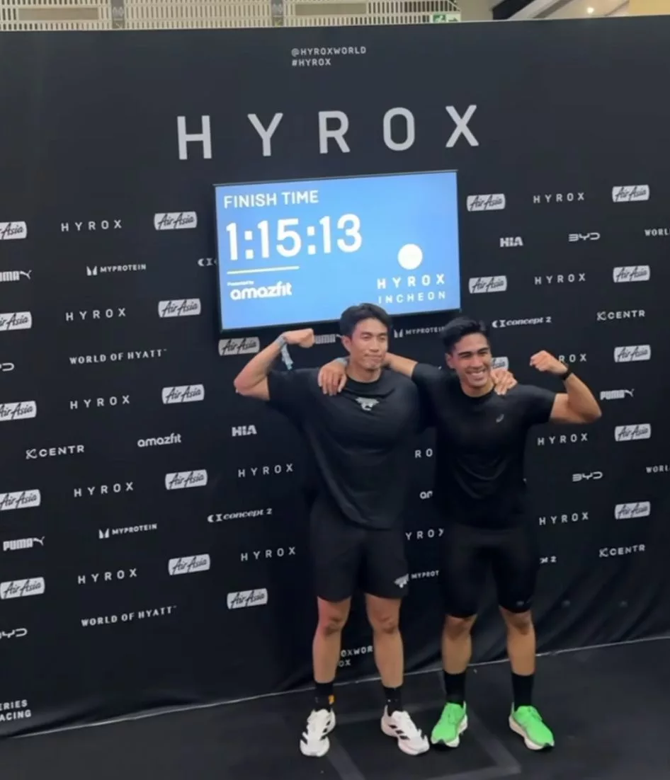 Hariz Hamdan & Thompson Goh Tak Mengalah, Berjaya Tamatkan Hyrox Walaupun Alami Kekejangan