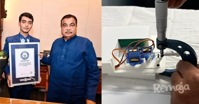 Hanya 39.25mm! Remaja India Cipta Lengan Robot Terkecil Dunia, Pecah Rekod Guinness World Records
