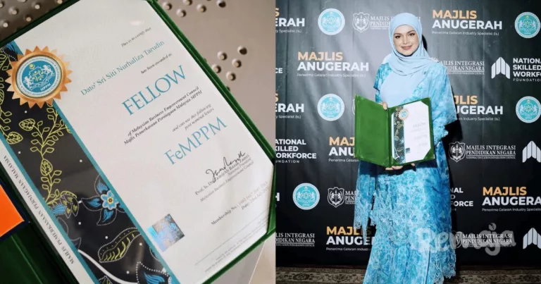 Siti Nurhaliza Terima Anugerah Felo MPPM, Terus Raih Pengiktirafan Selepas Ijazah Sarjana Kehormat
