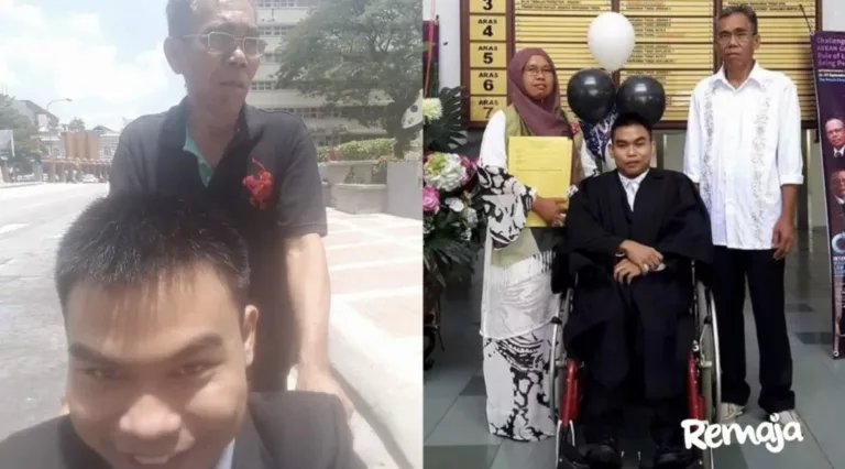 Pengorbanan Bapa Jadi Kekuatan, Lelaki OKU Cerebral Palsy Kini Bergelar Peguam