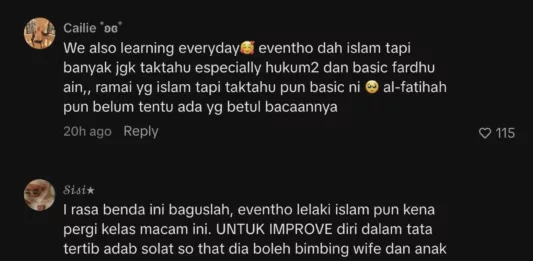 Sam Lim Kongsi Momen Belajar Agama, Netizen Doakan Terus Istiqamah 3 Sam Lim Kongsi Momen Belajar Agama, Netizen Doakan Terus Istiqamah