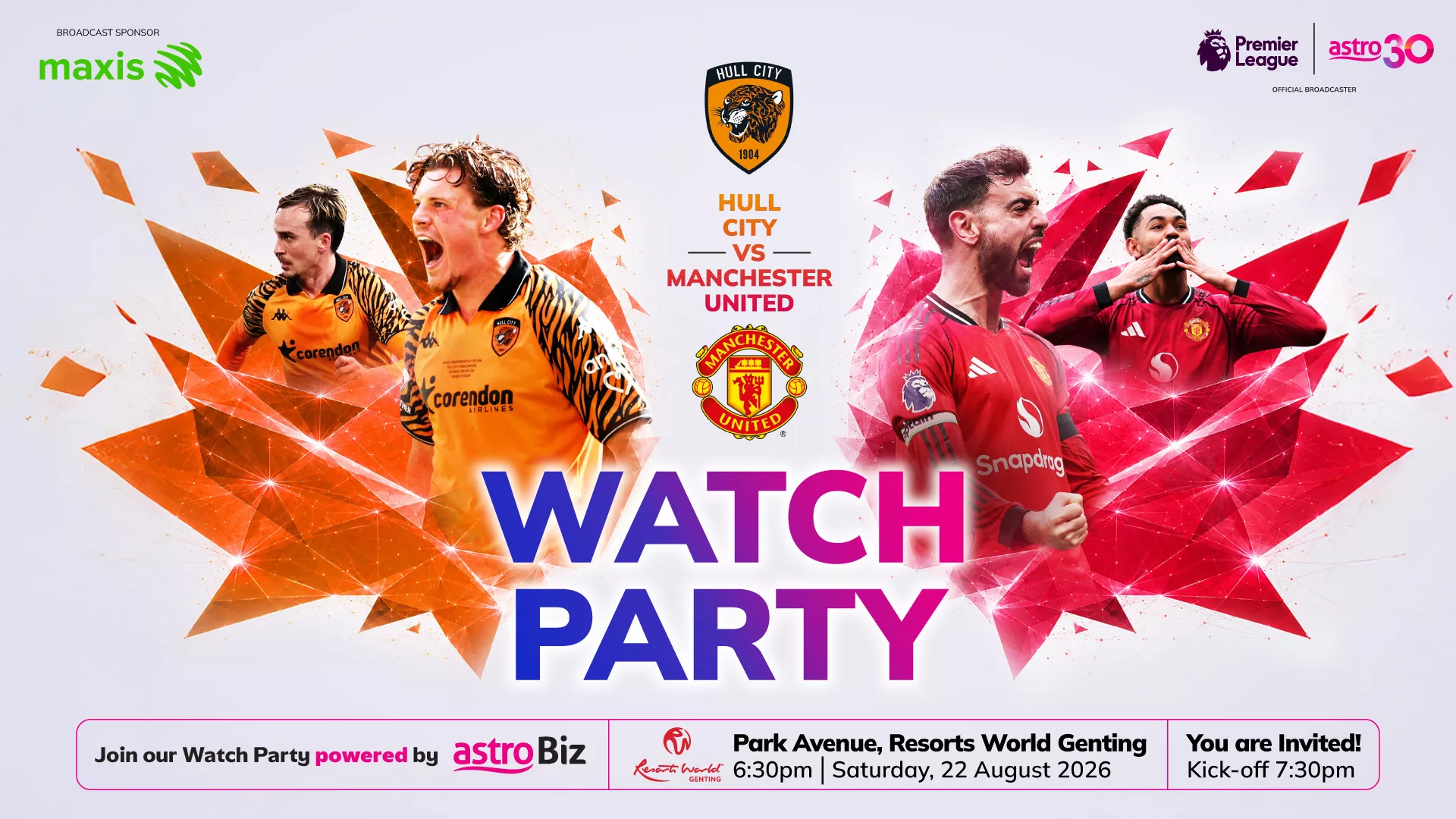 Dua Perlawanan Pembukaan Musim Liga Perdana Di Astro BizOne Watch Party Beri ‘Feel’ Lain Di Genting Highlands