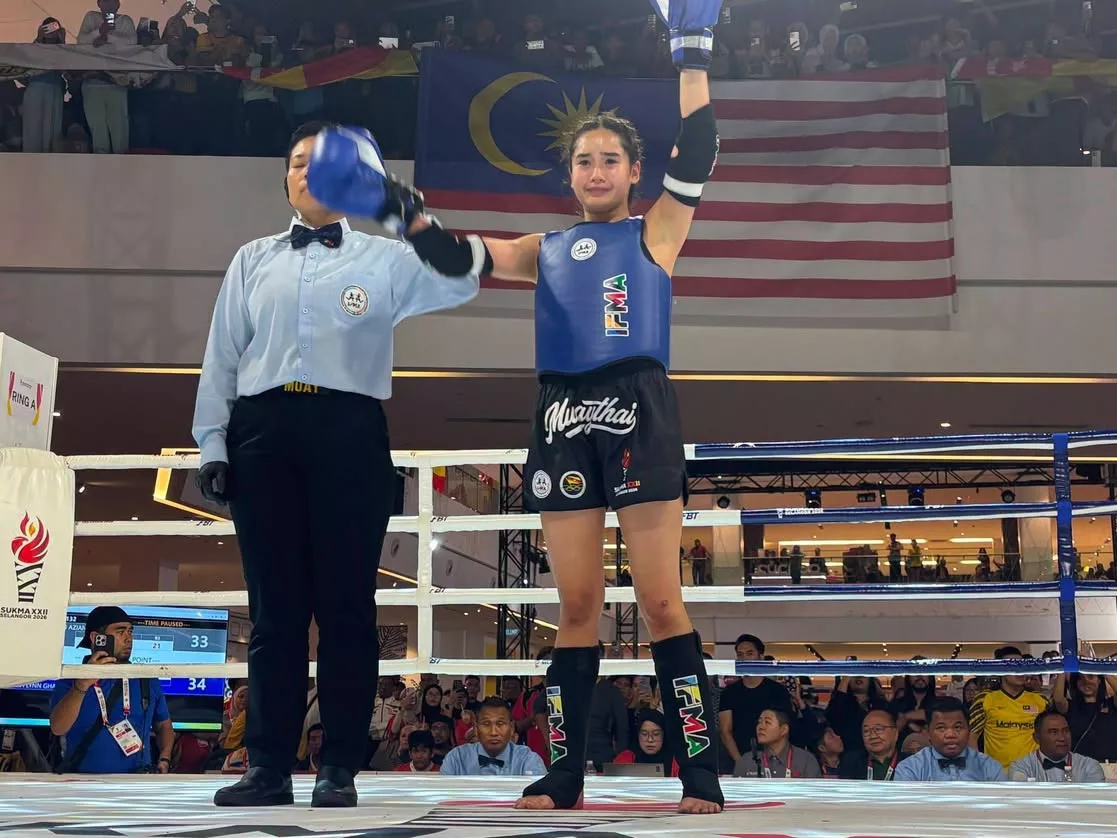 Mia Ghazali Teruskan Legasi Keluarga, Rangkul Emas Muay Thai Di SUKMA 2026! Tahniah!