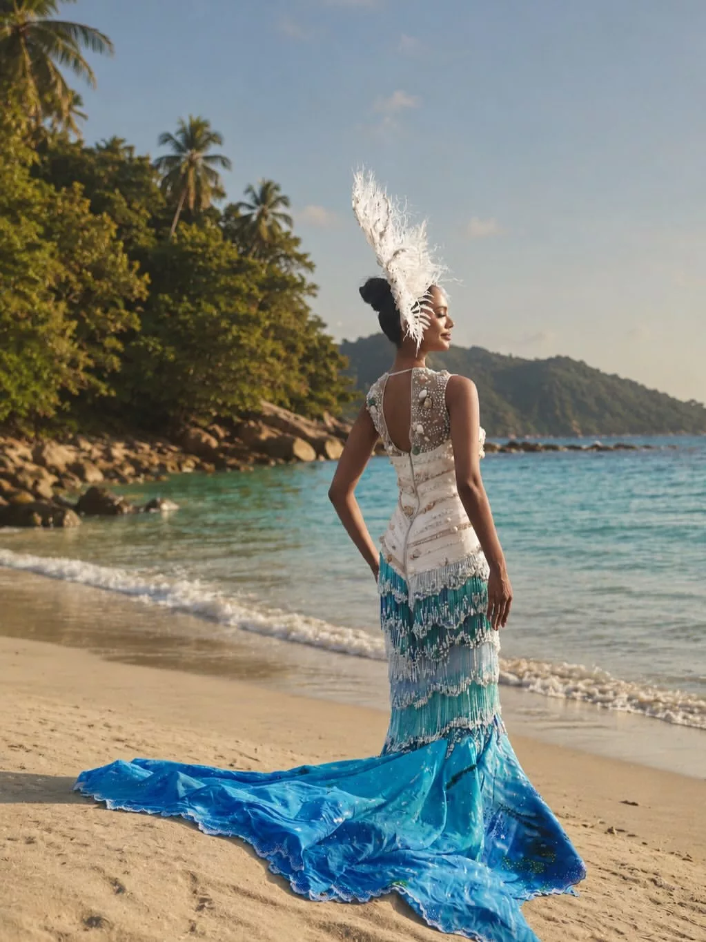 Taanusiya Chetty Memukau di Miss World 2026, Gaun “The Pearl of Borneo” Julang Keindahan Laut & Mutiara