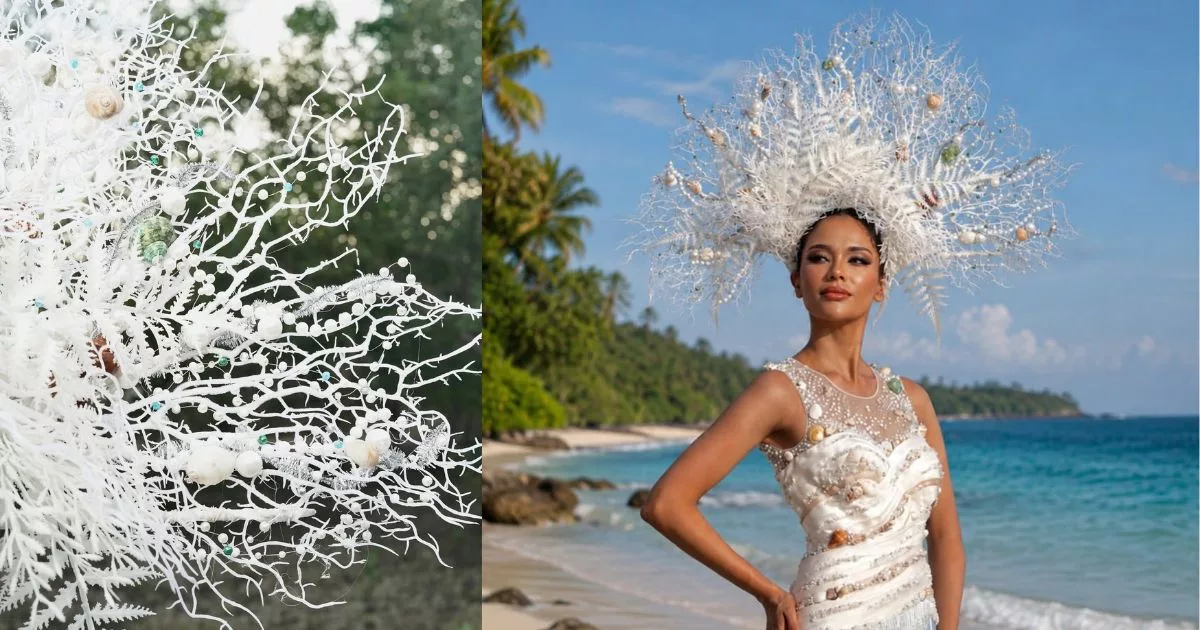 Taanusiya Chetty Memukau di Miss World 2026, Gaun “The Pearl of Borneo” Julang Keindahan Laut & Mutiara