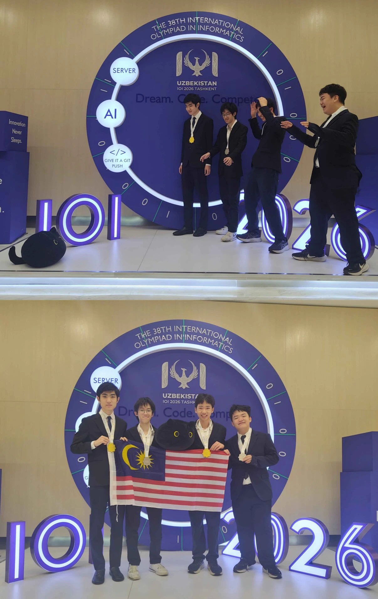 4 Pelajar Malaysia Cemerlang Di Pentas Dunia, Raih 2 Emas & 2 Perak Di IOI 2026