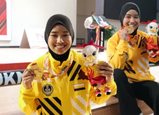 SUKMA Terakhir Penuh Makna, Qistina Qharisya Hadiahkan Emas Buat Perak