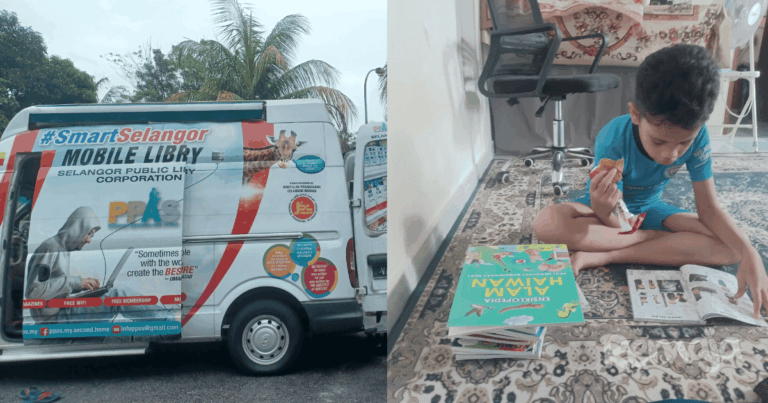 Anak Kecil Ini Jadi Sebab Van Perpustakaan Terus Singgah Di Flat, Ramai Tersentuh Dengan Minat Membacanya