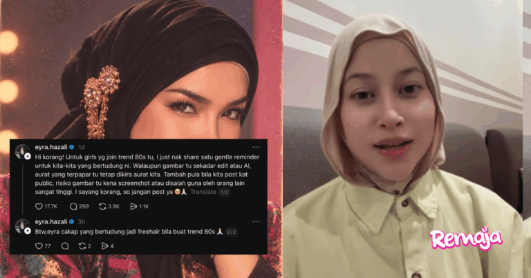 Bertudung Tapi ‘Free Hair’ Dalam Gambar AI? Eyra Hazali Beri Peringatan Tentang Trend 80-an