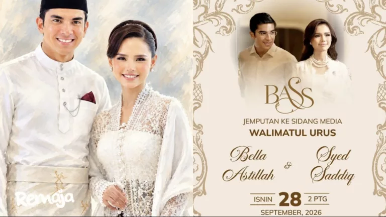 Syed Saddiq & Bella Astillah Bakal Kongsi Butiran Pernikahan, Sidang Media Isnin Ini