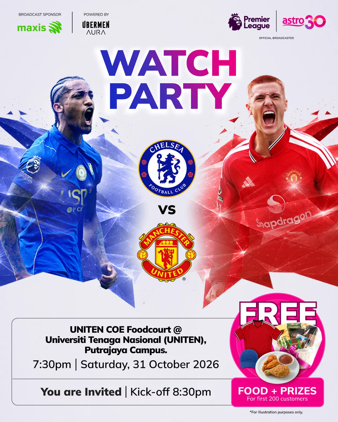 Astro BizOne Watch Party Di UNITEN Sabtu Ini Kumpulkan ‘Fans’ Chelsea Dan Manchester United. Kedua- Dua Harapkan Kemenangan! 4 Astro BizOne Watch Party Di UNITEN Sabtu Ini Kumpulkan ‘Fans’ Chelsea Dan Manchester United. Kedua- Dua Harapkan Kemenangan!