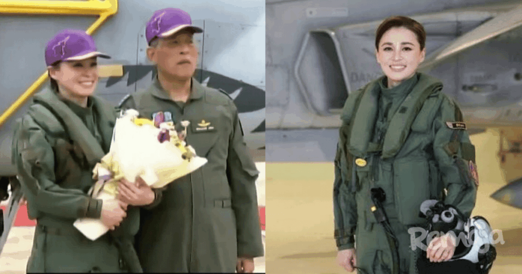 Ratu Suthida Jadi Wanita Pertama Thailand Terbangkan Jet Pejuang Gripen Secara Solo