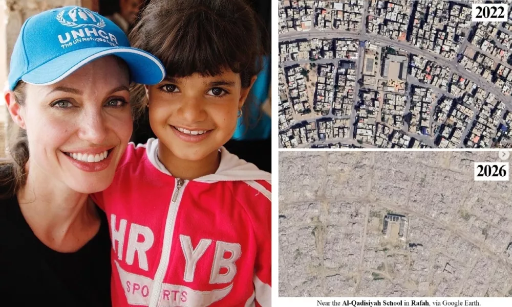 Angelina Jolie Dedah Kemusnahan Gaza Menerusi Google Earth, Luah Kebimbangan Nasib Penduduk