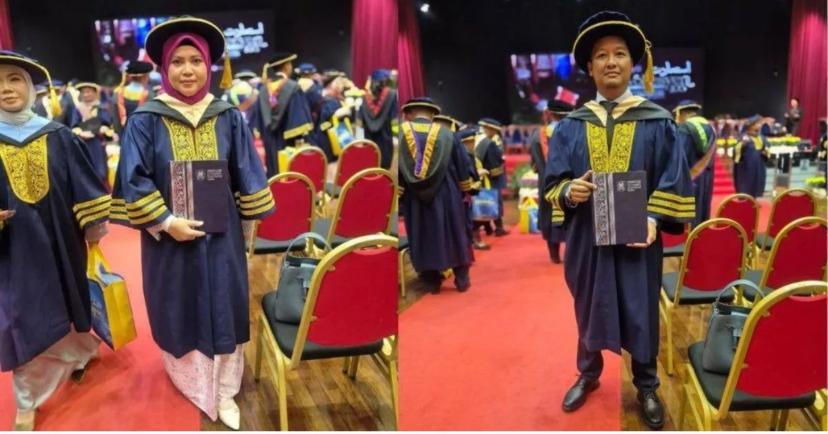 Sama-Sama Bergelar Doktor, Pasangan Pensyarah UiTM Berjaya Genggam DBA Bersama 2 Sama-Sama Bergelar Doktor, Pasangan Pensyarah UiTM Berjaya Genggam DBA Bersama