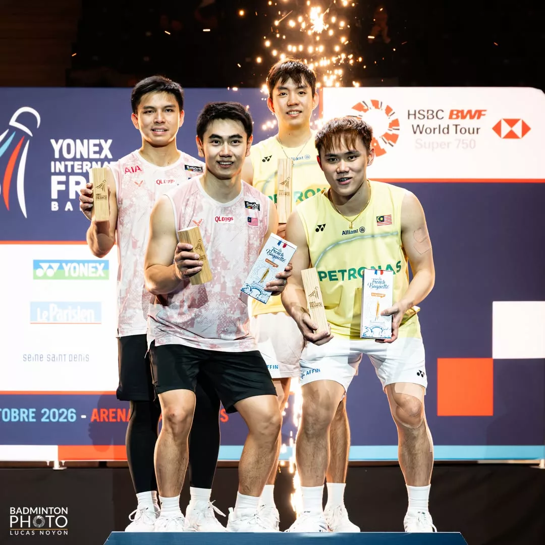 Man Wei Chong-Tee Kai Wun Bangkit Cipta Kejutan, Rangkul Gelaran Juara Terbuka Perancis, Tahniah! 3 Man Wei Chong-Tee Kai Wun Bangkit Cipta Kejutan, Rangkul Gelaran Juara Terbuka Perancis, Tahniah!