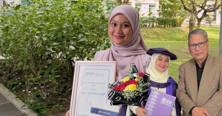 Anak Pelakon, Zulkifli Ismail Raih Anugerah Kecemerlangan NUS! Dr Zulfati Izazi Komited Perjuangkan Bahasa Melayu Di Singapura
