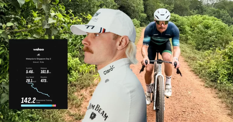 Peminat Gurau Kayuh Sampai Singapura, Pemandu F1 Valtteri Bottas Betul-Betul Teruskan Perjalanan Berbasikal! Siap Redah Laluan Gelap