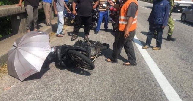 Penunggang Motosikal Maut Dilanggar Myvi Yang Dipandu 
