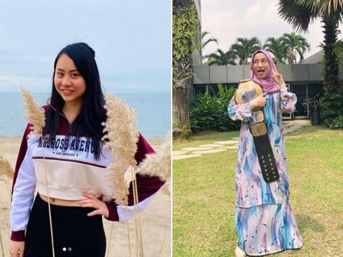 (Dari Kiri) Cassandra yang diterima masuk ke kesemua universiti Ivy Leagues yang dipohon dan Diana 'Phoenix' yang menjadi penggusti perempuan pertama yang berhijab.